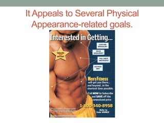It Appeals to Several Physical
Appearance-related goals.
Copyright 2010 Pearson Education, Inc. publishing as Prentice Hall
 