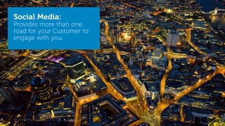 Social Media:

Provides more than one
road for your Customer to
engage with you.

@stephenjatdell ∞ 11/20/13 ● Dubai

 