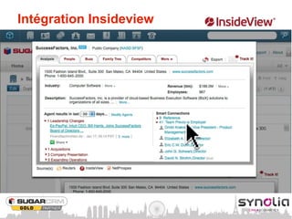 Intégration Insideview
 