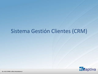 Sistema Gestión Clientes (CRM) 