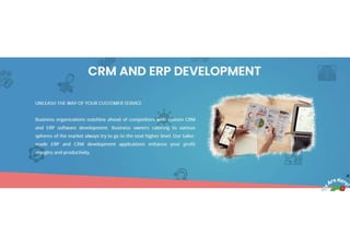 CRM AND ERP DEVELOPMENT