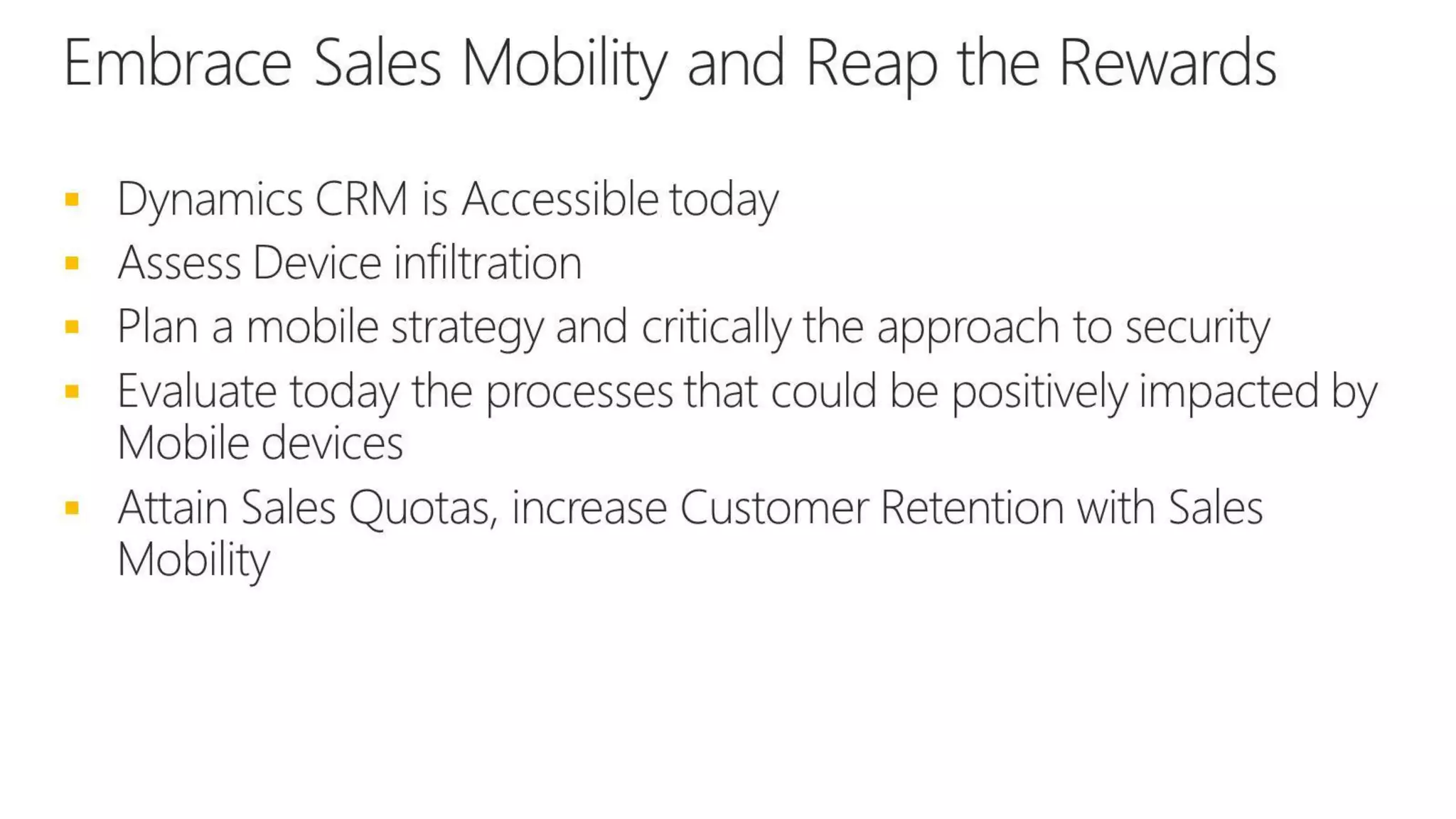 CRM Anywhere: Improve Sales Mobility