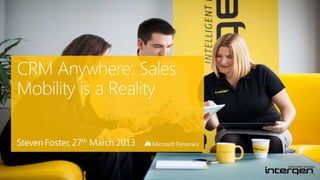 CRM Anywhere Sales Mobility