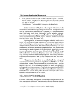 Customer relationship management (CRM) | PDF