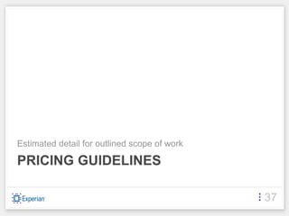 Estimated detail for outlined scope of work

PRICING GUIDELINES

                                              37
 
