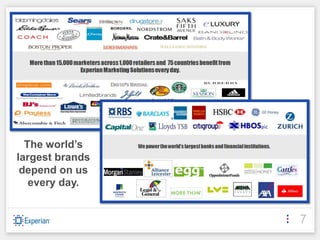 The world’s
largest brands
 depend on us
   every day.


                 7
 