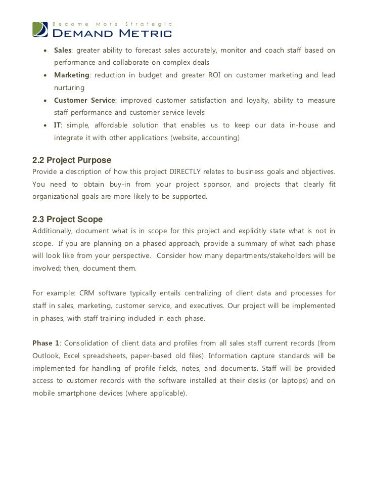 sample business case for software purchase