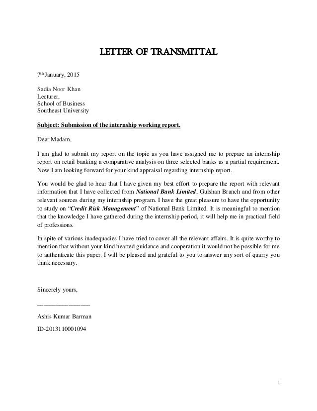 end of internship letter sample