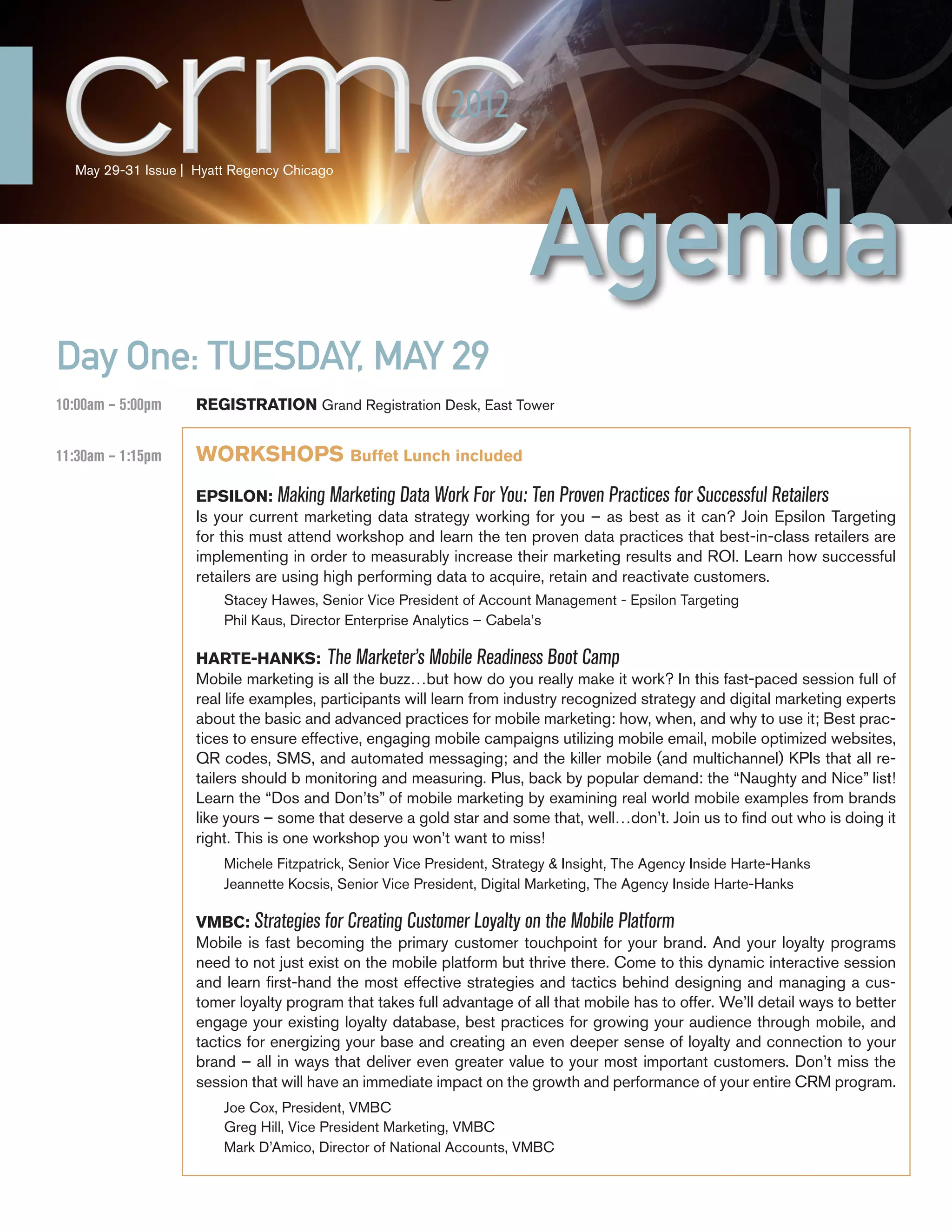 CRMC 2012 Agenda PDF