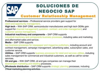 CRM caso de estudio SAP