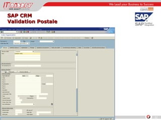 SAP CRM Validation Postale 