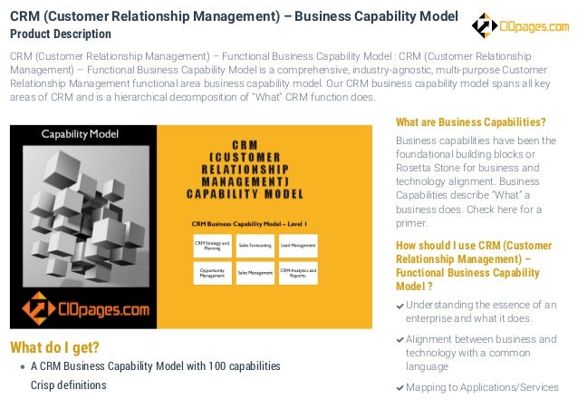 crm capability CRM Business Capability Model crm capability CRM Business Capability Model