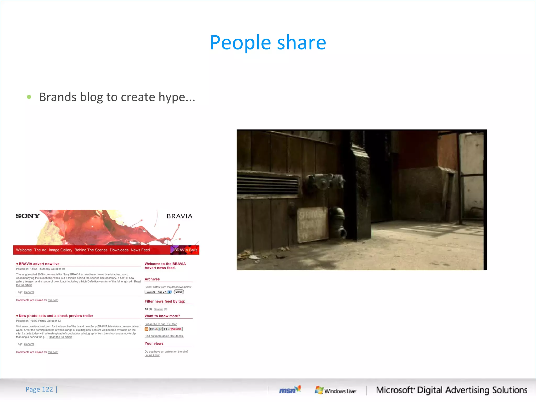 People share Brands blog to create hype... Page   | 