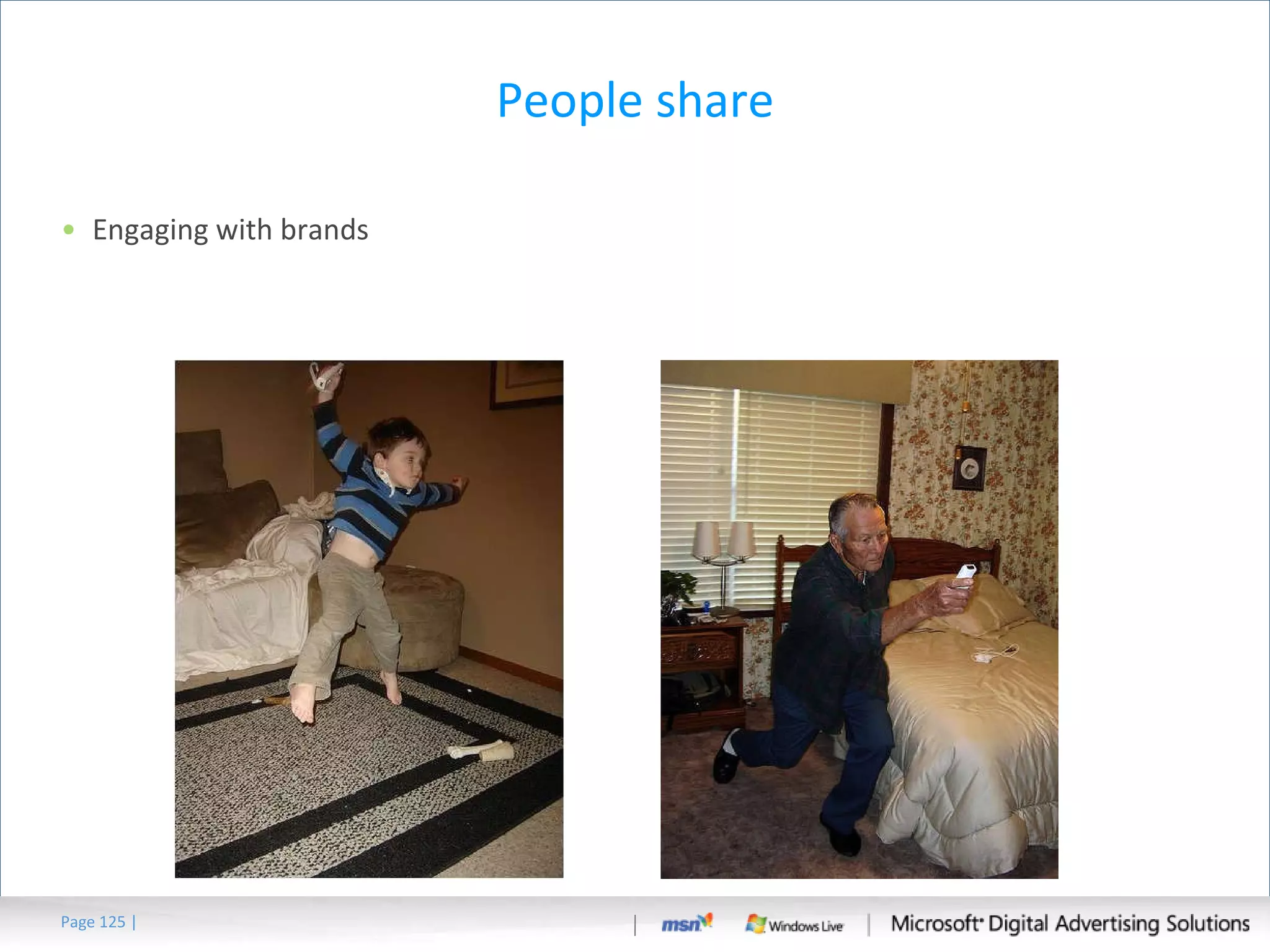 People share Engaging with brands Page   | 