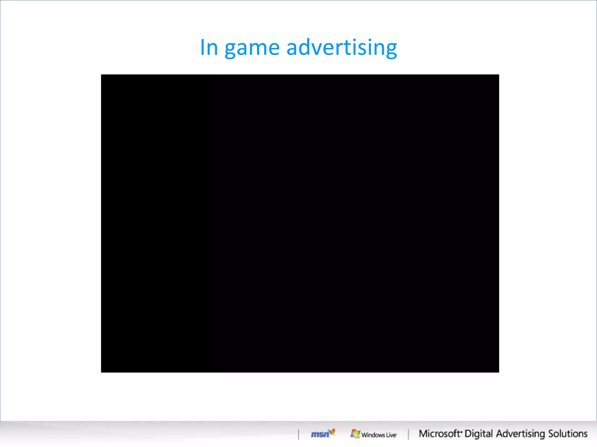 In game advertising 