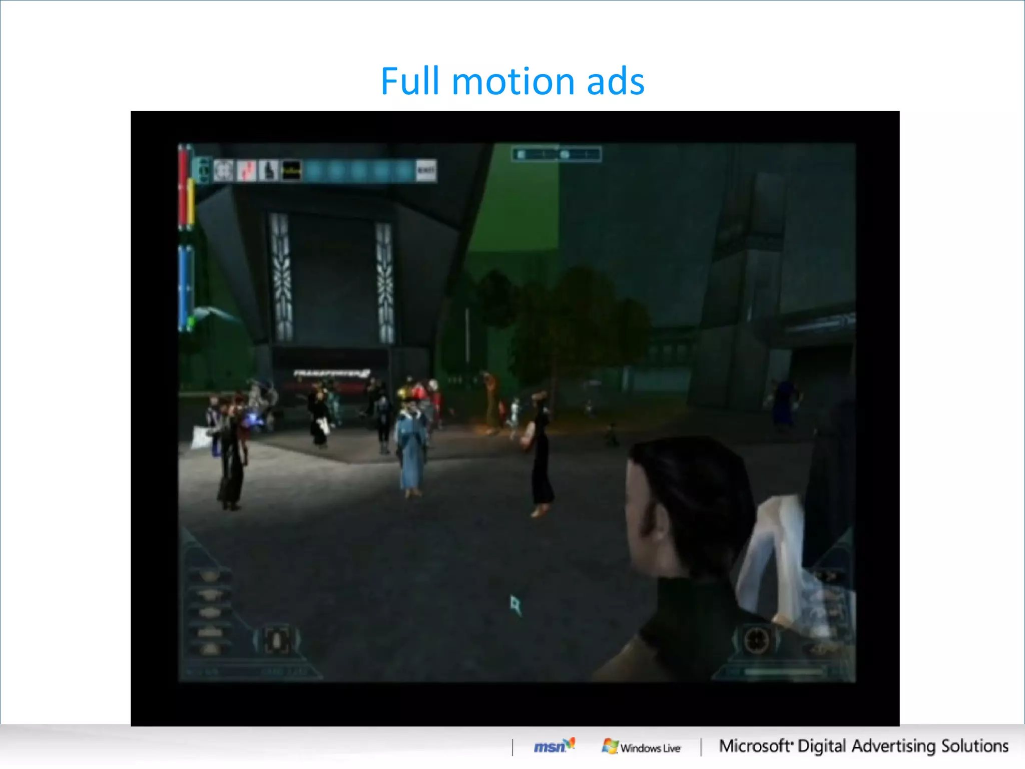 Full motion ads Embed Transported 2 example 