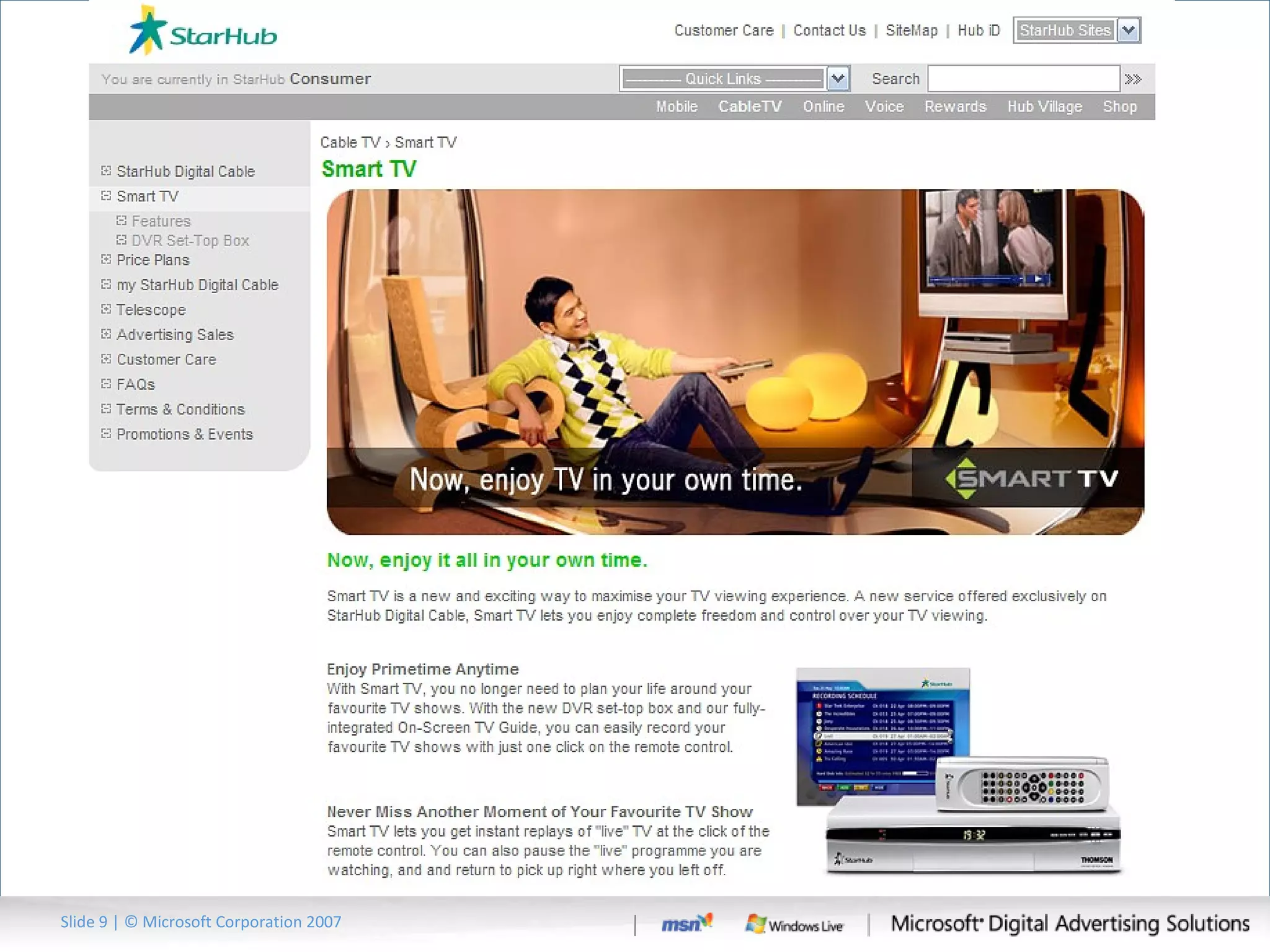 Slide   | © Microsoft Corporation 2007 