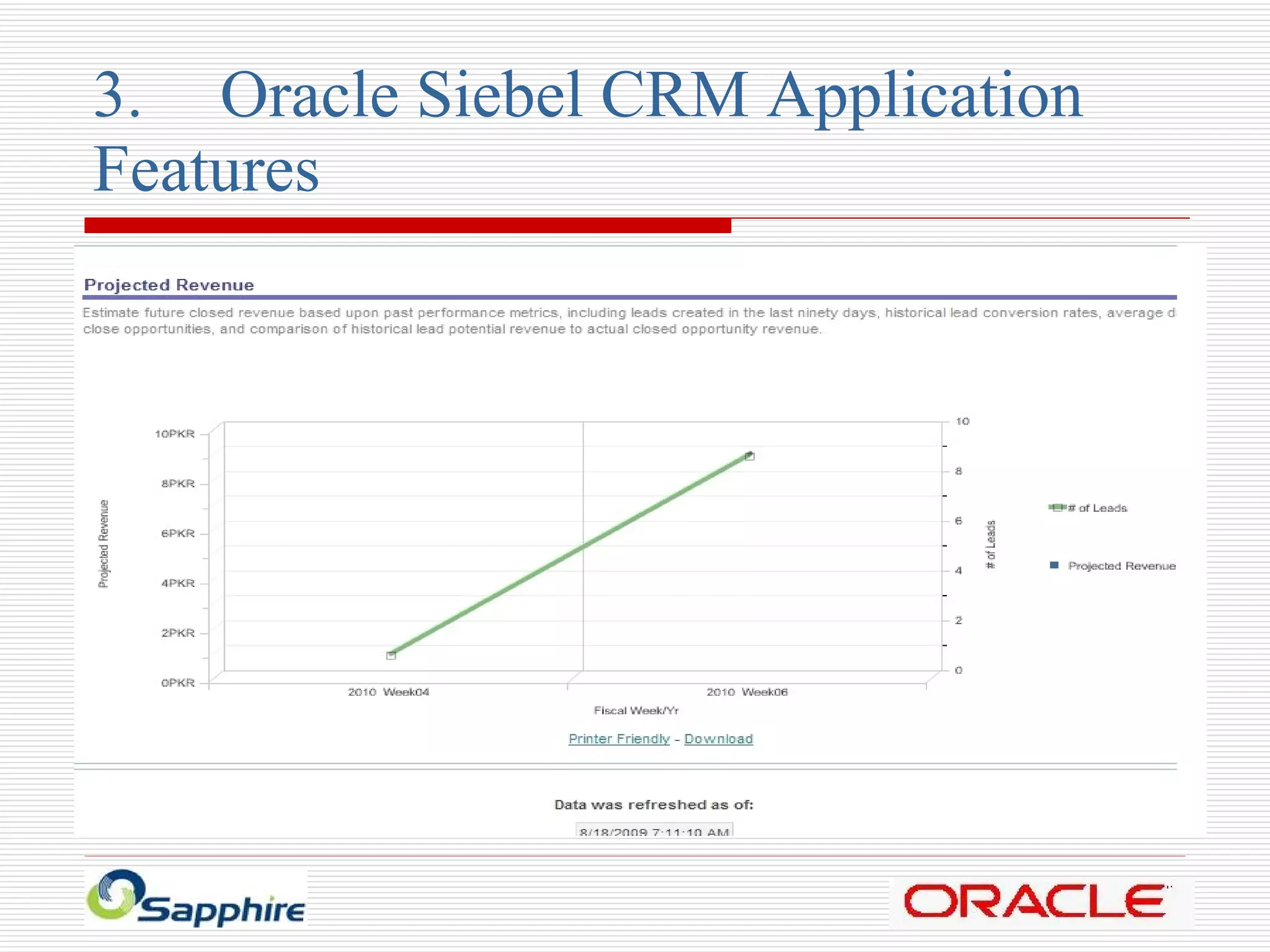 3. Oracle Siebel CRM Application  Features 