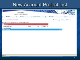 3838
New Account Project ListNew Account Project List
 