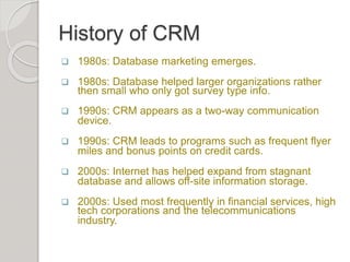 CRM - Customer Relationship Managemennt | PPTX