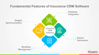 CRM for Insurance Companies – Features You Must Never Compromise On | PPTX