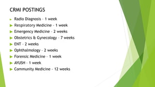 Comprehensive CRMI Induction Training Program for 2020 MBBS & FMG ...