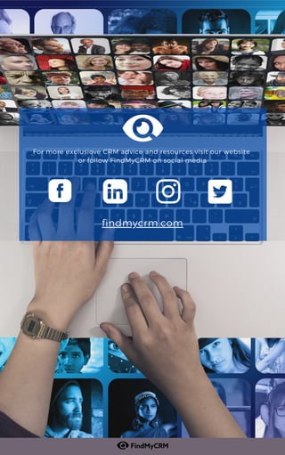 For more exclusiove CRM advice and resources visit our website
or follow FindMyCRM on social media


findmycrm.com


 