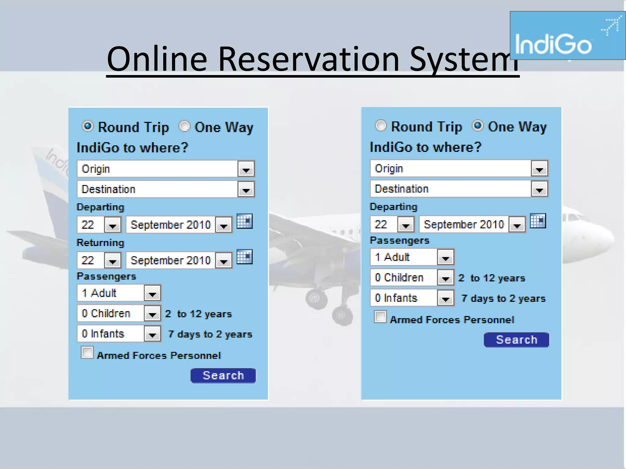Online Reservation System
 