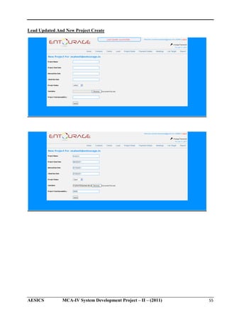 Lead Updated And New Project Create

AESICS

MCA-IV System Development Project – II – (2011)
IV

55

 