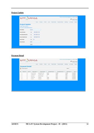 Project Update

Payment Detail

AESICS

MCA-IV System Development Project – II – (2011)
IV

58

 