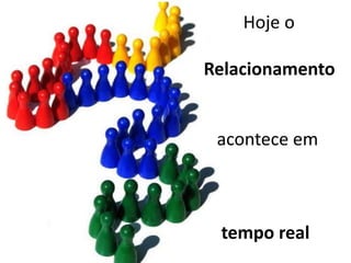 Hoje o
Relacionamento
acontece em
tempo real
 