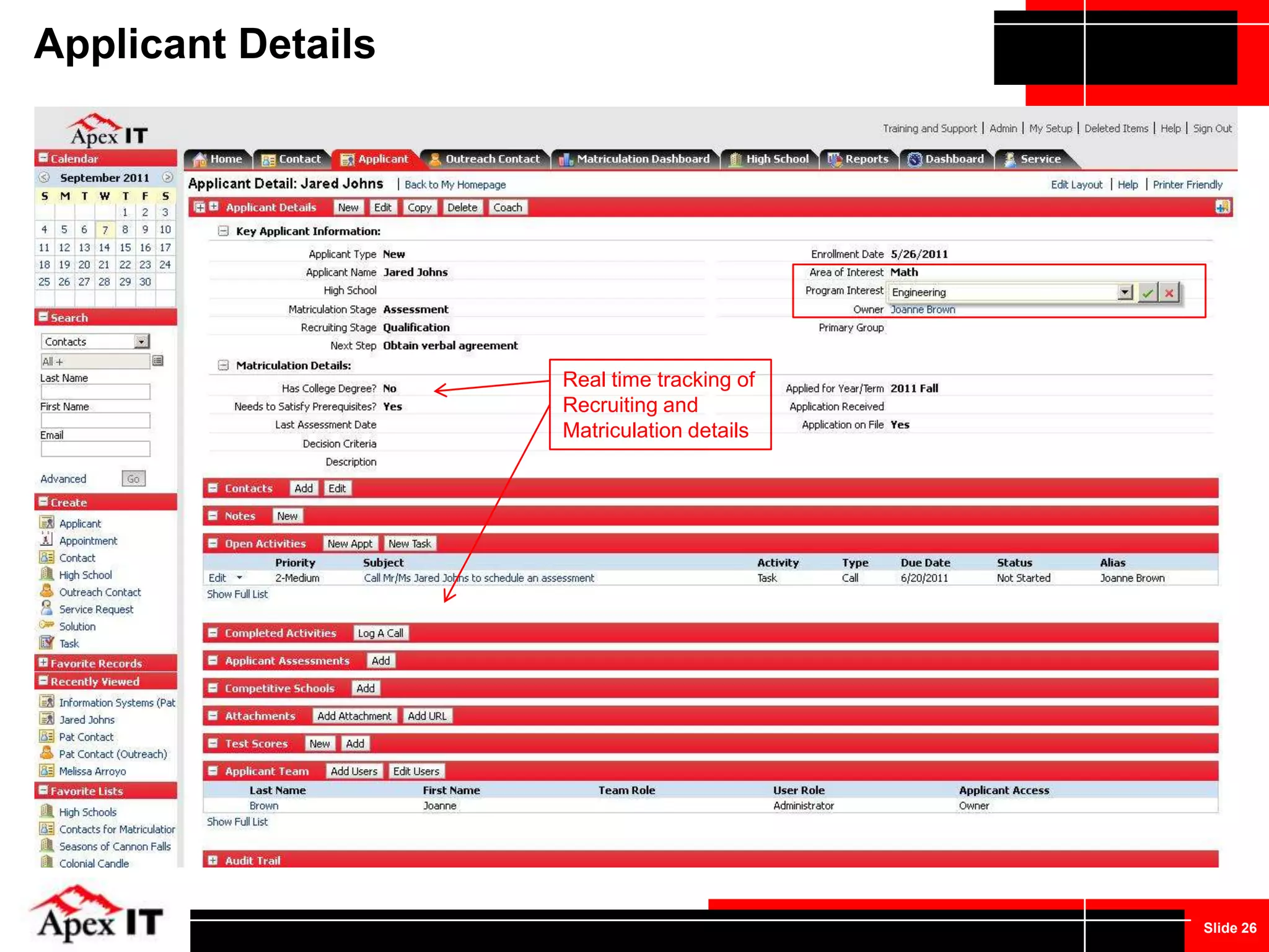 Drive Prospects toward  inquiry so you can personalize and tailor the experience