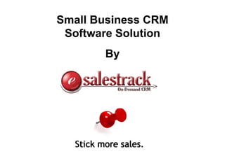 Small Business CRM Software Solution By 