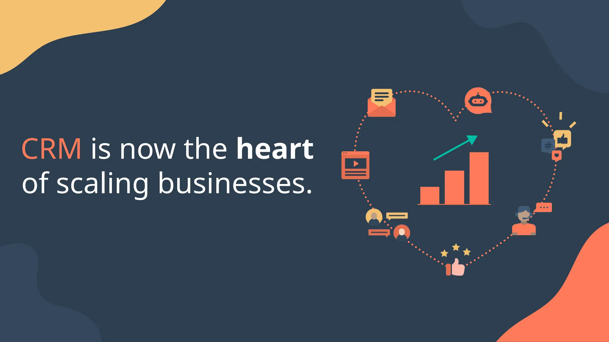 CRM is now the heart
of scaling businesses.
 