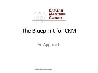 The Blueprint for CRM An Approach 