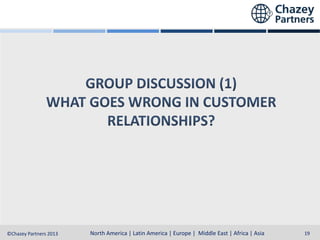 North America | Latin America | Europe | Middle East & Africa | Asia-Pacific
North America | Latin America | Europe | Middle East | Africa | Asia
©Chazey Partners 2013

19

 