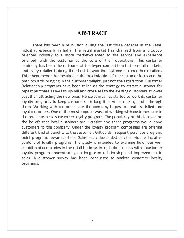 Literature review on customer loyalty programs