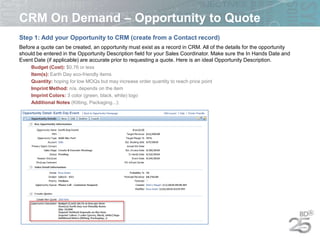 Crm quote process ppt