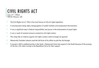 Revision notes for Civil Rights Movement | PPTX