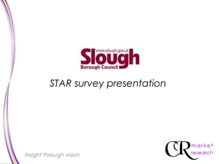 STAR survey presentation




Insight through vision
 