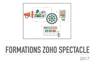 FORMATIONS ZOHO SPECTACLE
2017
 