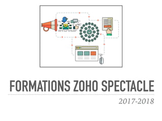 FORMATIONS ZOHO SPECTACLE
2017-2018
 