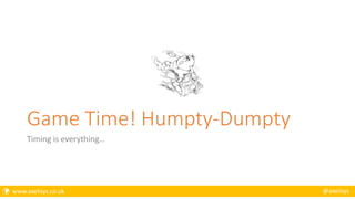  www.axelisys.co.uk @axelisys
Game Time! Humpty-Dumpty
Timing is everything…
 