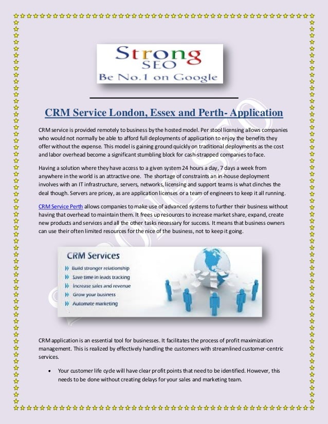crm service london essex and perth application crmservice