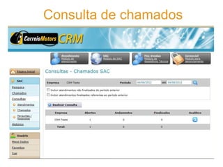 Consulta de chamados
 