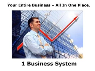 Your Entire Business – All In One Place. 1 Business System 
