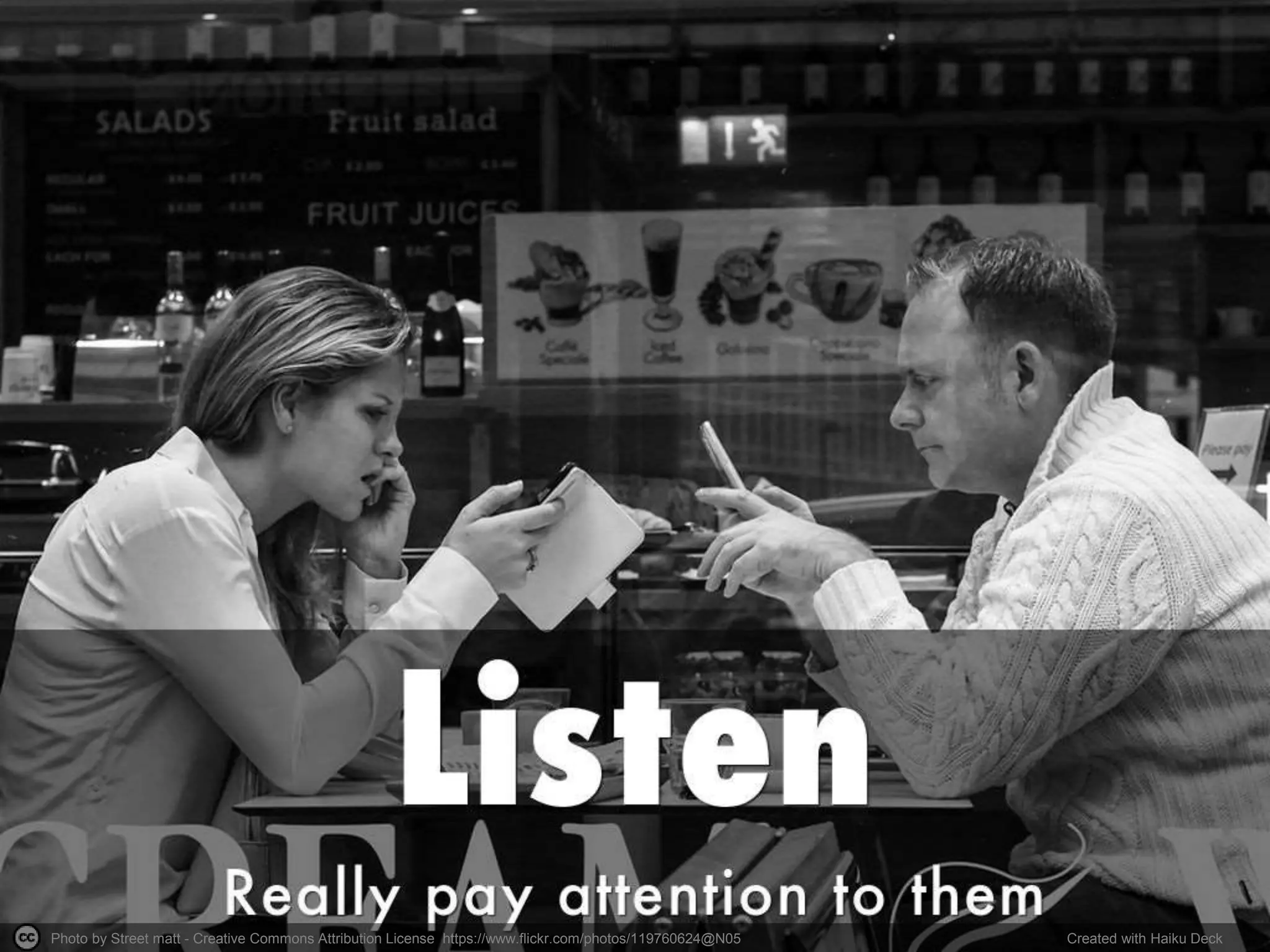 Photo by Street matt - Creative Commons Attribution License https://www.flickr.com/photos/119760624@N05 Created with Haiku Deck
 