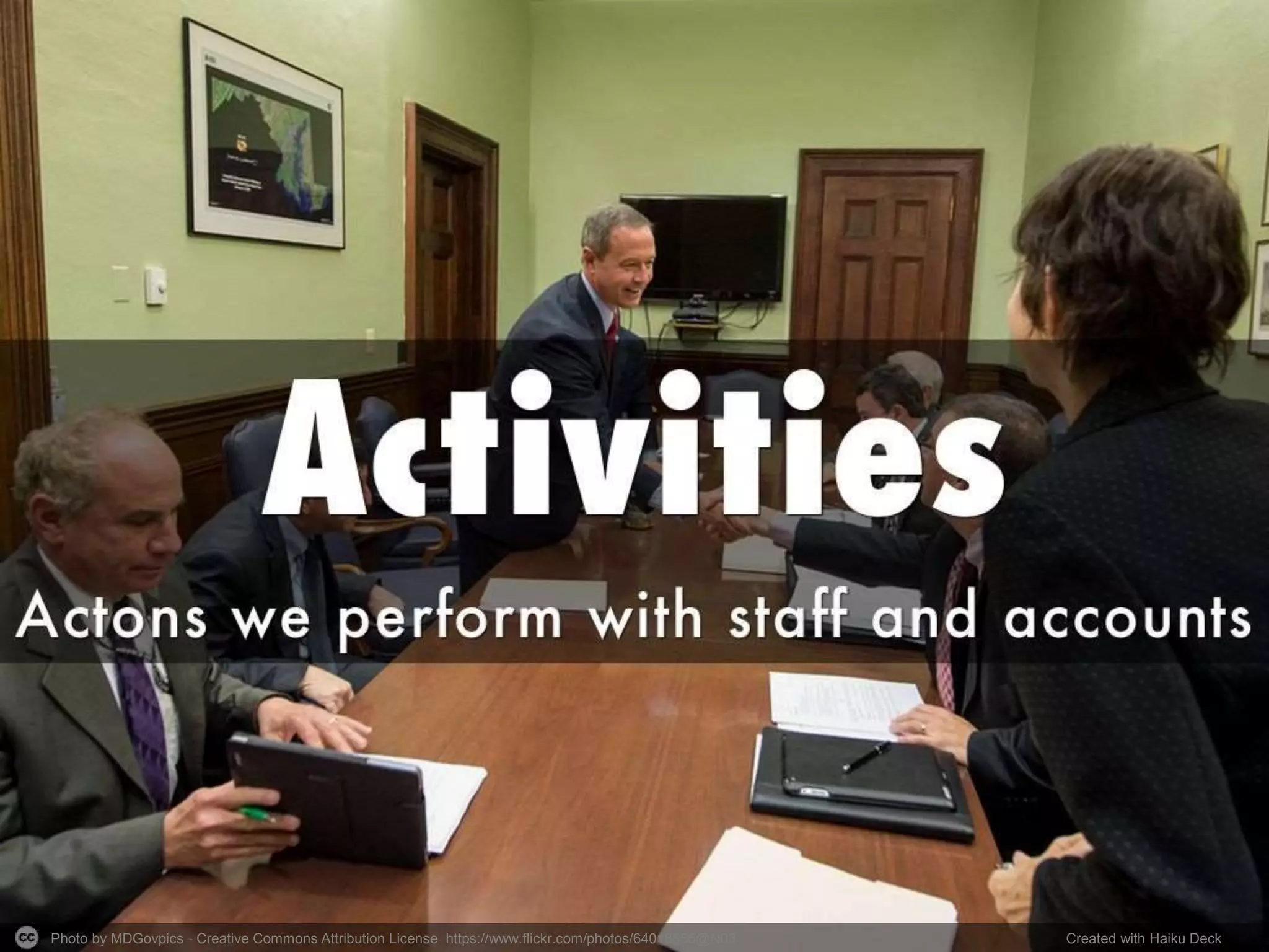 Photo by MDGovpics - Creative Commons Attribution License https://www.flickr.com/photos/64018555@N03 Created with Haiku Deck
 