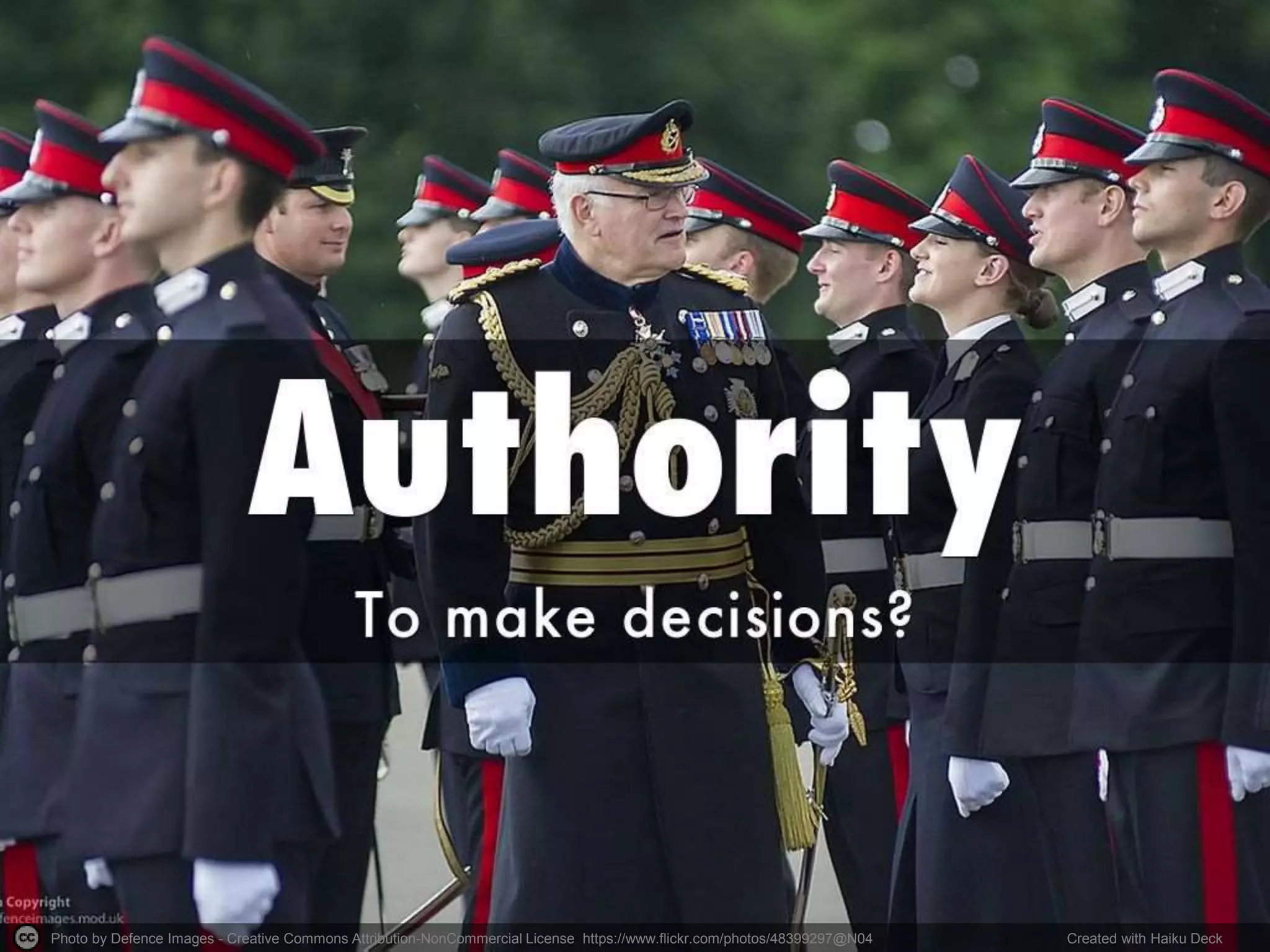 Photo by Defence Images - Creative Commons Attribution-NonCommercial License https://www.flickr.com/photos/48399297@N04 Created with Haiku Deck
 