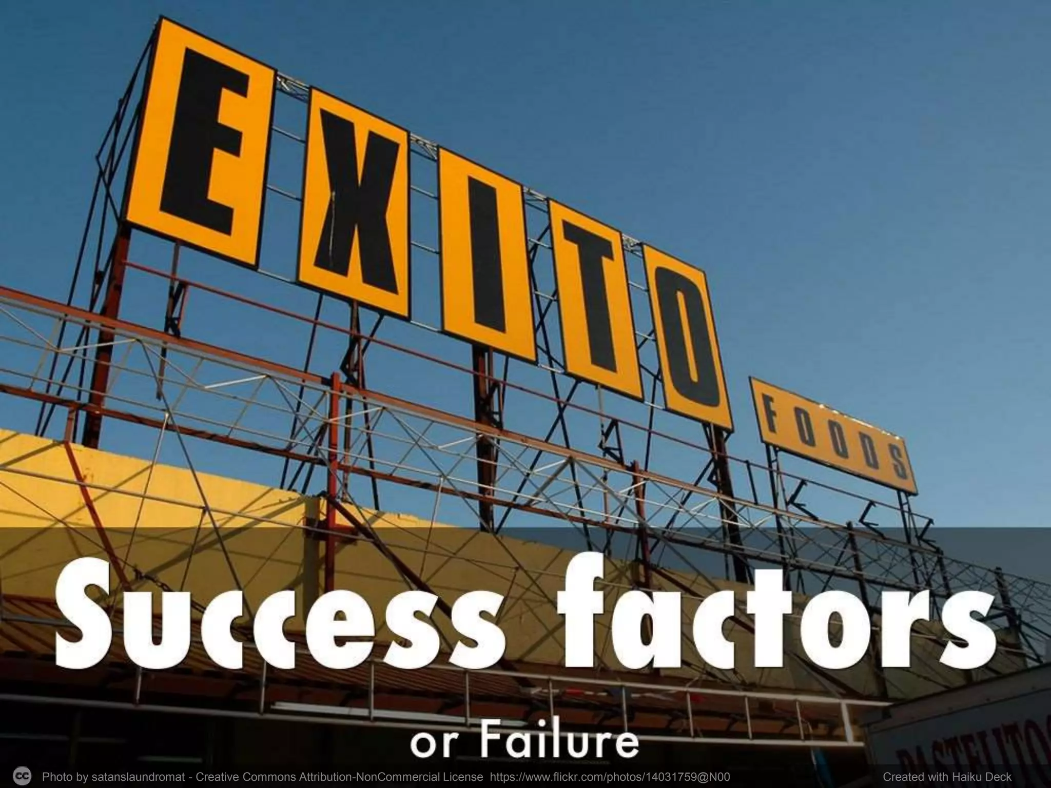 Photo by satanslaundromat - Creative Commons Attribution-NonCommercial License https://www.flickr.com/photos/14031759@N00 Created with Haiku Deck
 